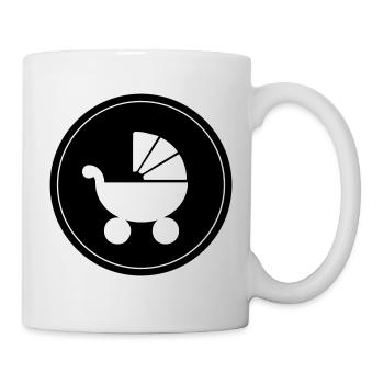 Kinderwagen baby - Tasse - Weiß - Rechts