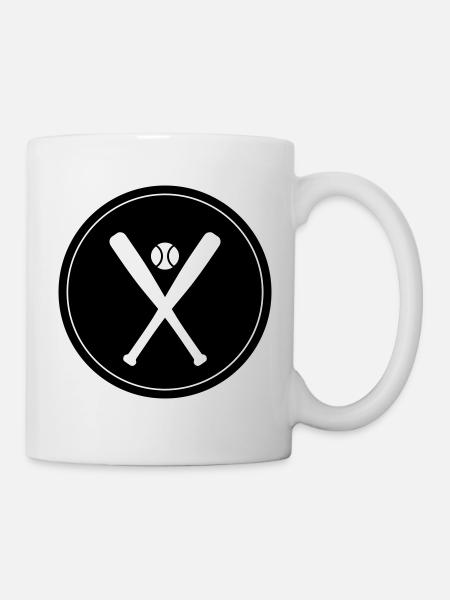 Baseball symbol - Tasse - Weiß