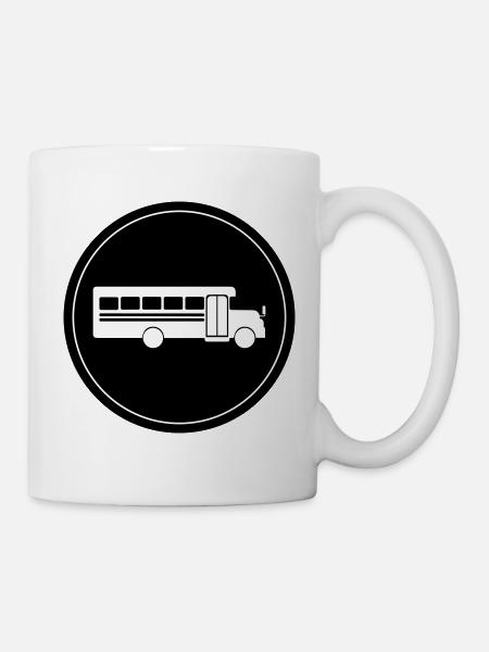 Schule Schulbus - Tasse - Weiß