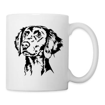 Longhair Weimaraner Portrait Dog Dogs Wilsigns - Mug - white - Right