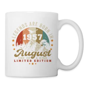Legenden wurden im August 1957 geboren 1957 August - Tasse - Weiß - Rechts