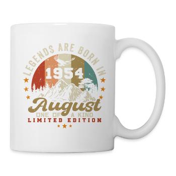 Legenden wurden im August 1954 geboren 1954 August - Tasse - Weiß - Rechts