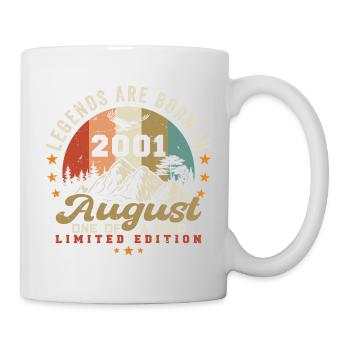Des légendes sont nées en août 2001 2001 août - Mug blanc - blanc - Droite