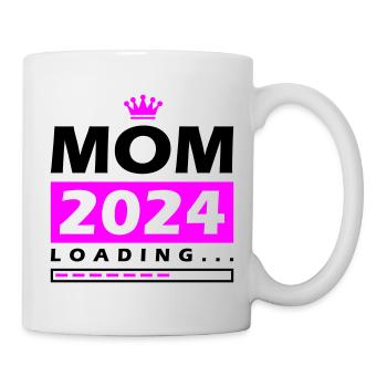 Mama 2024 Loading Mom - Tasse - Weiß - Rechts