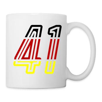 41 Symbole numérique Allemagne - Mug blanc - blanc - Droite