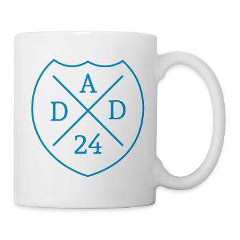 Dad 24 Vater Baby Papa 2024 - Tasse - Weiß - Rechts