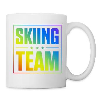 Équipe de ski - Mug blanc - blanc - Droite