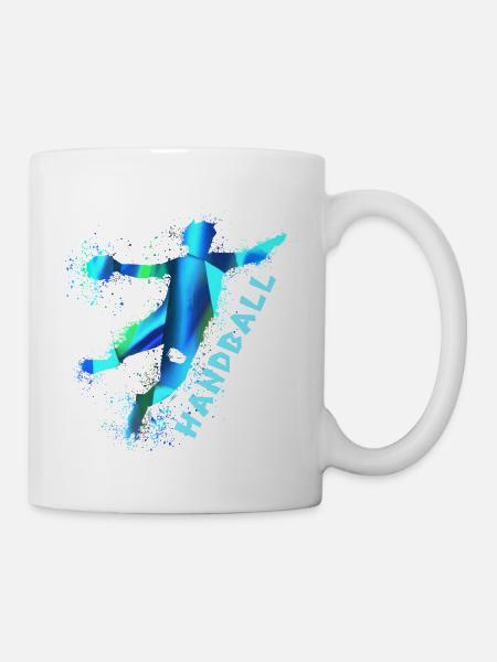Handball, handballer, Beachhandball,Graffiti - Tasse - Weiß