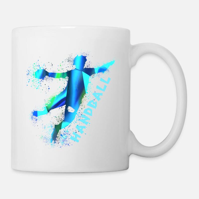 Handball, handballer, Beachhandball,Graffiti - Tasse - Weiß