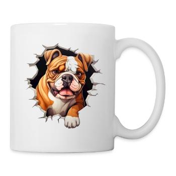 Funny Bulldog - Mug - white - Right