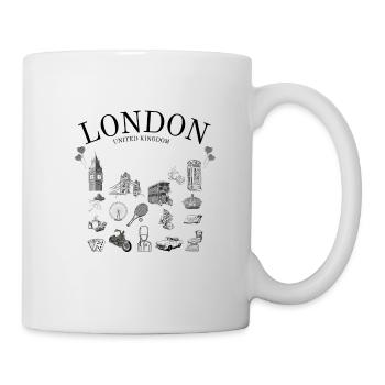 London Eye - Traditions - Big Ben - England - Tasse - Weiß - Rechts