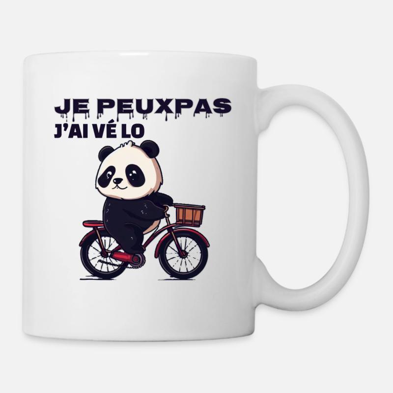 J'Peux Pas J'Ai Vélo - Mug blanc - blanc