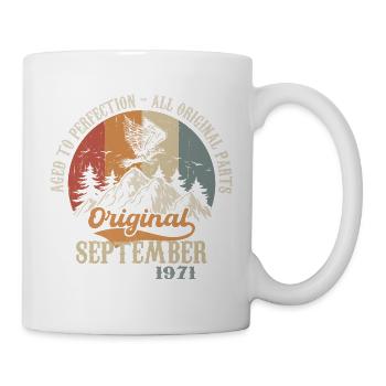 Né en Septembre 1971 Date de naissance: Septembre 1971 - Mug blanc - blanc - Droite
