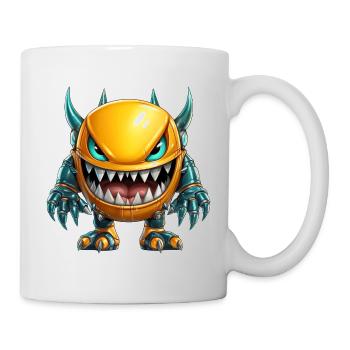 Monster Emoji indique clairement qui est en charge ici - Mug blanc - blanc - Droite