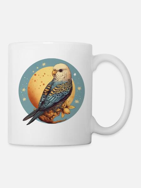 Wellensittich - Tasse - Weiß