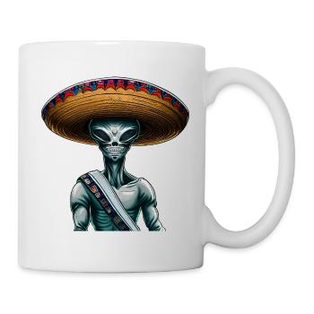 Sombrero extraterrestre mexicain - Mug blanc - blanc - Droite