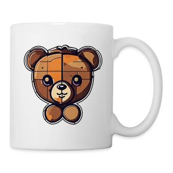 Teddybär / Kuscheltier / Stofftier / Geschenkidee - Tasse - Weiß - Rechts