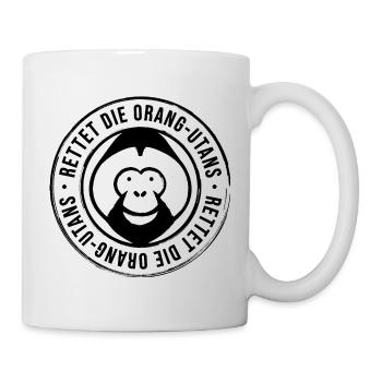 Rettet Orang Utans - Tasse - Weiß - Rechts