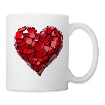 Valentinstag Herz Liebe Liebesbeweis Gefühle - Tasse - Weiß - Rechts