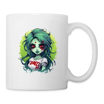 Zombie Cheerleaderin - Tasse - Weiß - Rechts