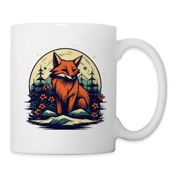 Au milieu de la nature se trouve le renard - Mug blanc - blanc - Droite