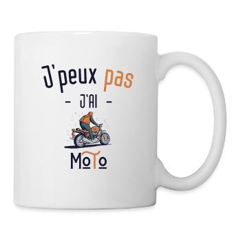 I can't I have a motorcycle - Mug - white - Right