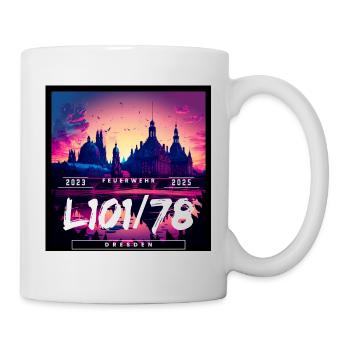 Skyline Dresden - Tasse - Weiß - Rechts
