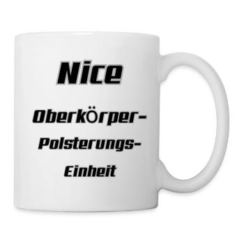 Weiblicher Oberkörper - Tasse - Weiß - Rechts