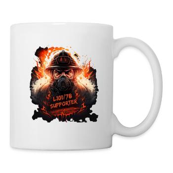 Feuerwehr Support - Tasse - Weiß - Rechts