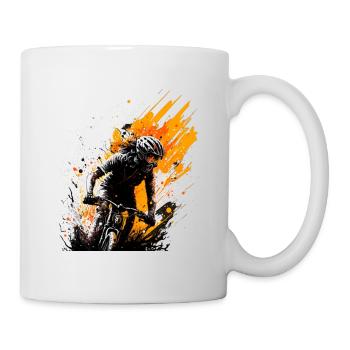 VTT vélo - Mug blanc - blanc - Droite