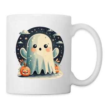 Gespenst gruselig - Tasse - Weiß - Rechts