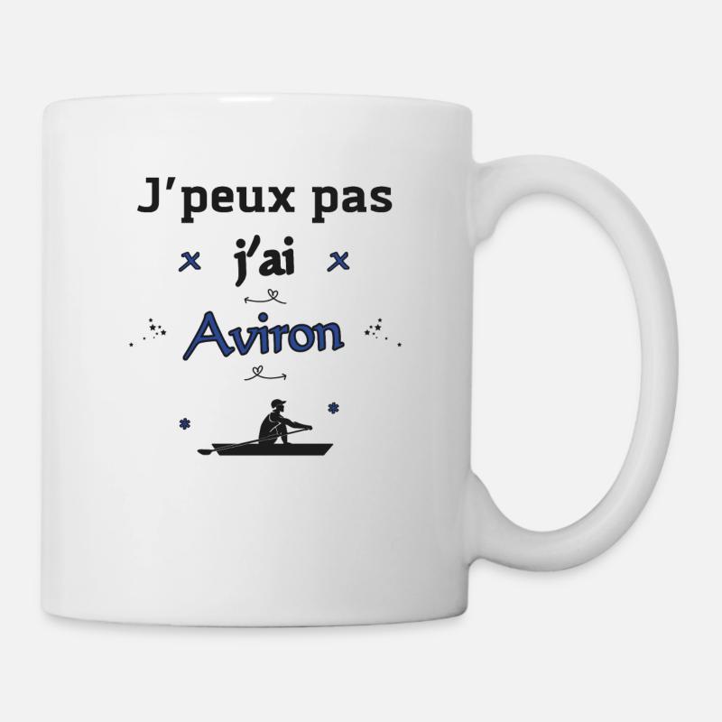 J'peux pas j'ai Aviron - Mug blanc - blanc