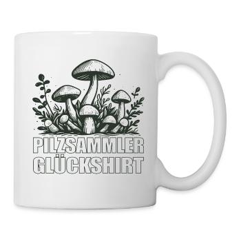 Pilzsammler Pilze - Tasse - Weiß - Rechts
