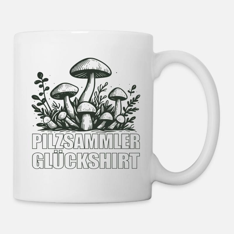 Pilzsammler Pilze - Tasse - Weiß