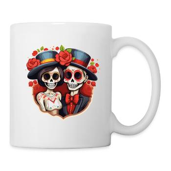 Dia De los Muertos Skulls Skull Man Woman - Mug - white - Right