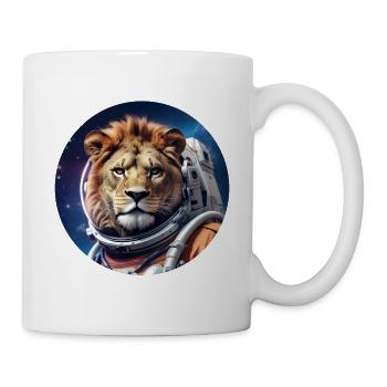 Löwe im Weltall 1.1 - Tasse - Weiß - Rechts