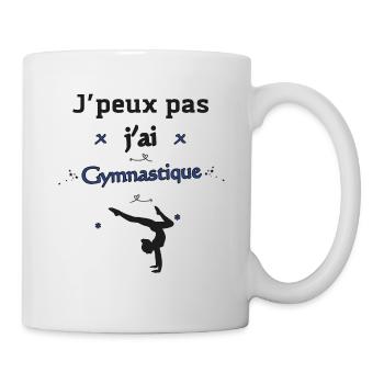 J'peux pas j'ai Gymnastique - Mug blanc - blanc - Droite