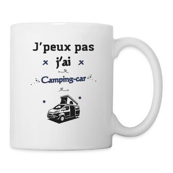J'peux pas j'ai Camping-car - Mug blanc - blanc - Droite