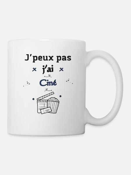 J'peux pas j'ai Ciné - Mug blanc - blanc