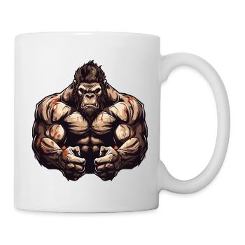 Entraînement des muscles Gorilla Gym - Mug blanc - blanc - Droite