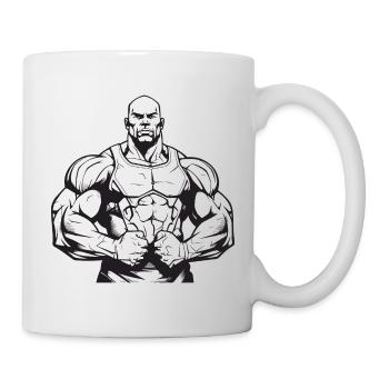 Bodybuilder Muscles Workout Gym - Mug blanc - blanc - Droite