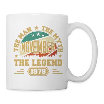 Légendaire depuis novembre 1978 Millésime 1978 Novembe - Mug blanc - blanc - Droite