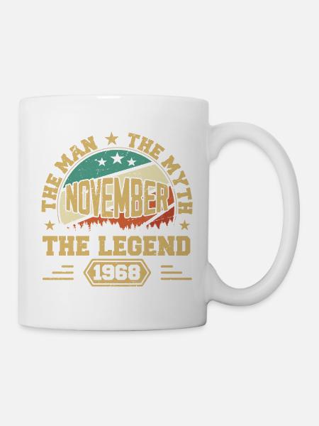 Légendaire depuis novembre 1968 Millésime 1968 Novembe - Mug blanc - blanc