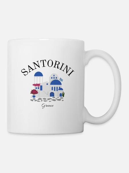 Santorin - Santorin - Grèce - MyKonos - Mug blanc - blanc