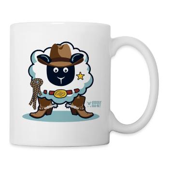Ewe a Cowboy? - Mug - white - Right