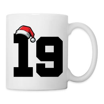 19 Zahl Weihnachten - Tasse - Weiß - Rechts