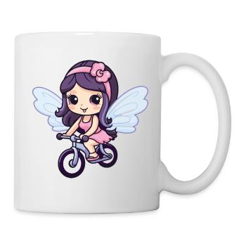 Fée Mignon Vélo Bande Dessinée - Mug blanc - blanc - Droite