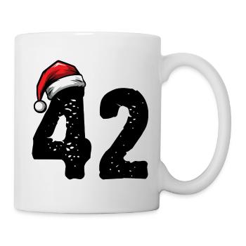 42 Numéro Noël - Mug blanc - blanc - Droite