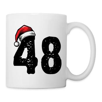48 Zahl Weihnachten - Tasse - Weiß - Rechts