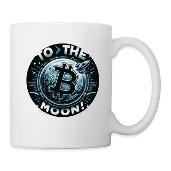 ''To The Moon'' Crypto Design - Mug - white - Right